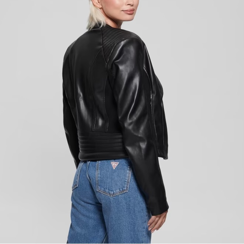 Fiammetta Moto Jacket GUESS SIZE L - Picture 2 of 5